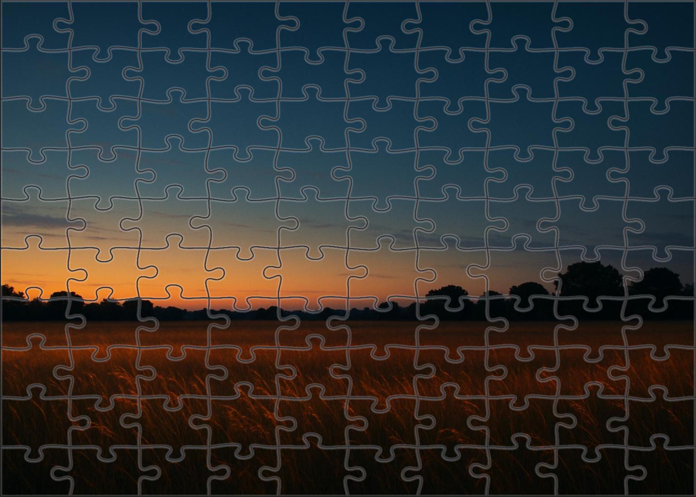 Twilight Prairie Vista Premium Puzzle Pieces