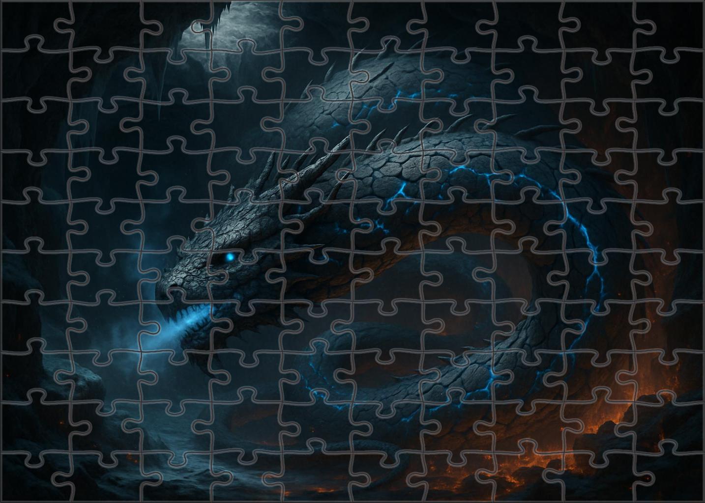 Ashen Frost Wyrm Puzzle For Adults