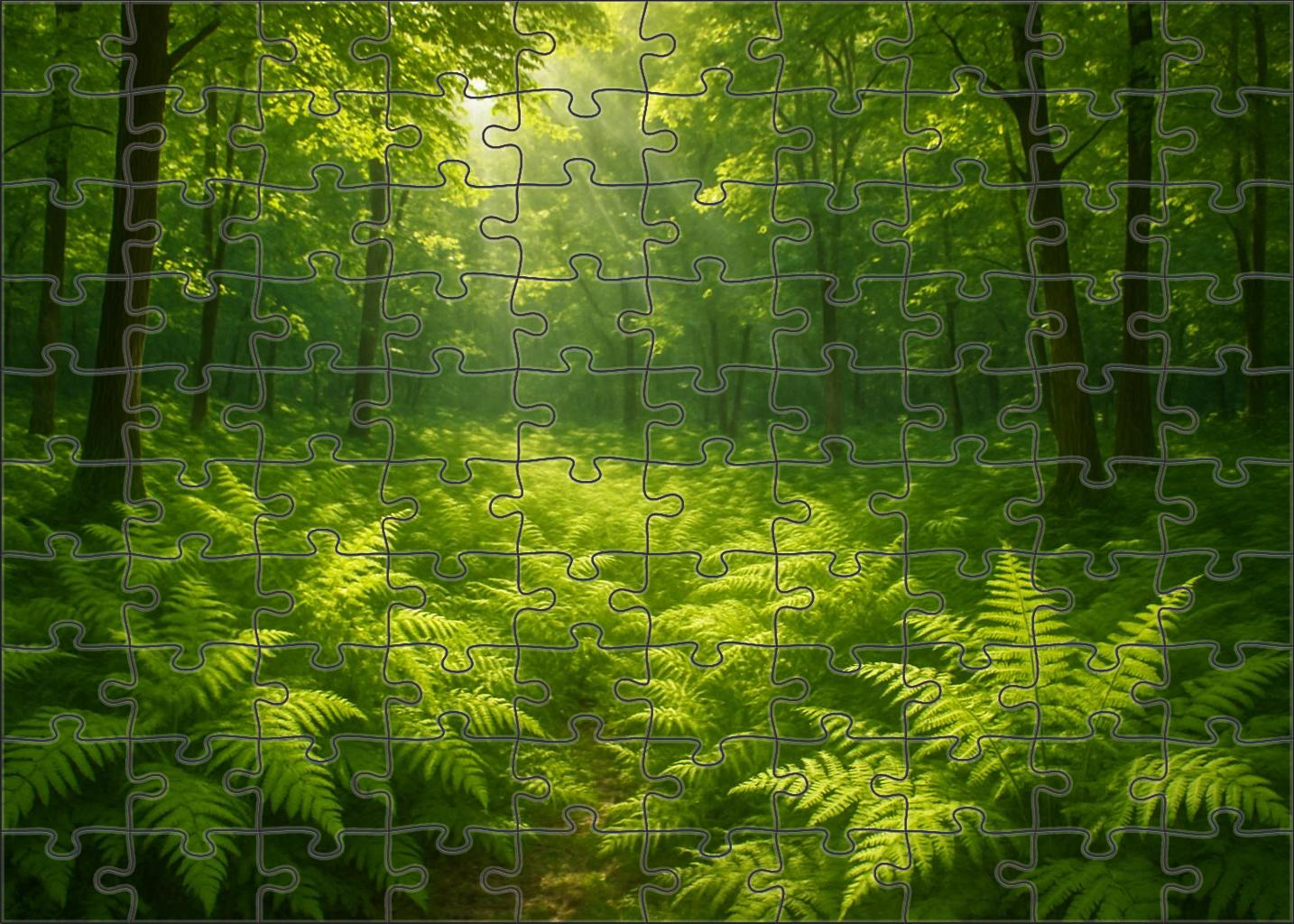 Golden Fern Glade Unique Puzzle Design