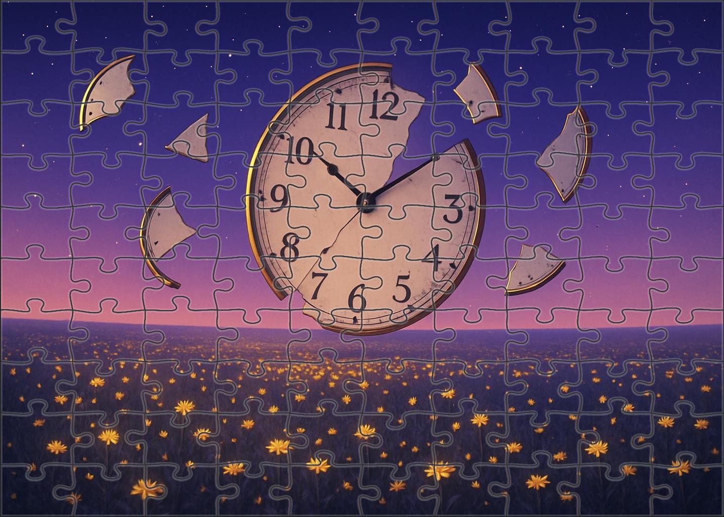 Whispering Meadows Of Shattered Clocks Puzzle For Adults