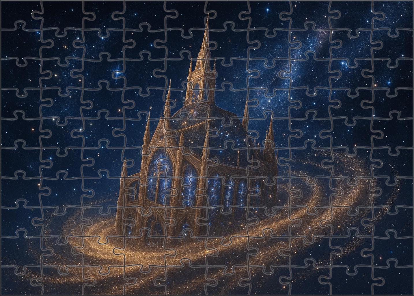 Floating Cathedral Of Sand And Stars 200 Piece Puzzle