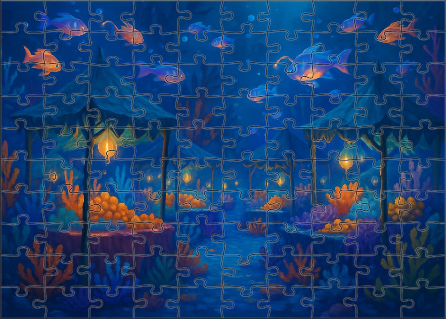 The Lantern Fish Market Puzzle Collection