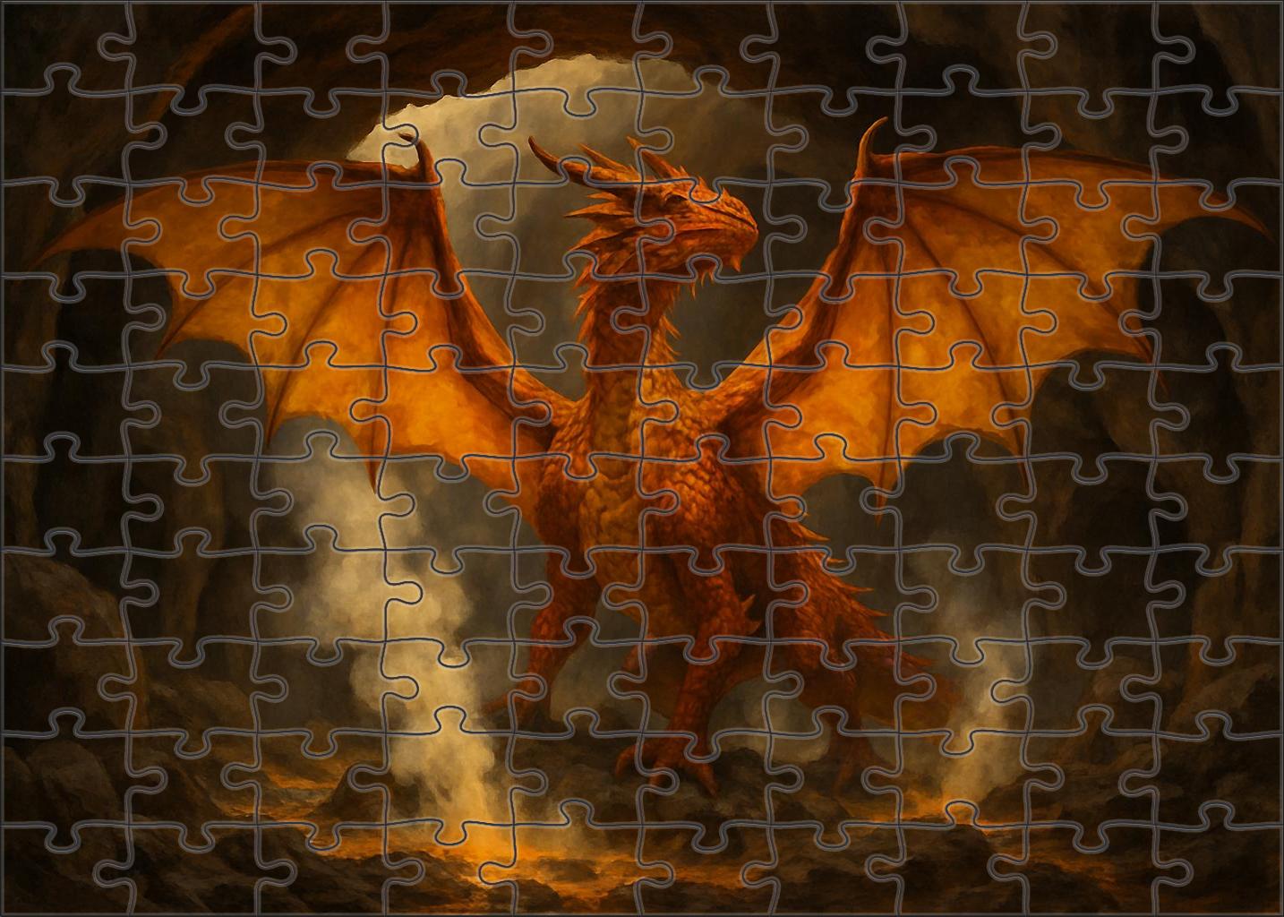 Sulfurwing Drake 1000 Piece Puzzle