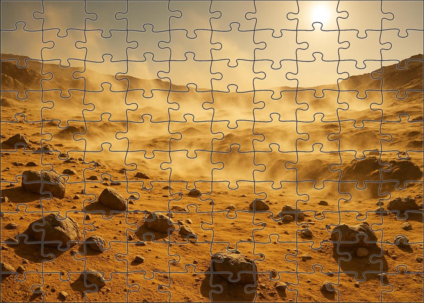 Ochre Windblown Plateau 200 Piece Puzzle