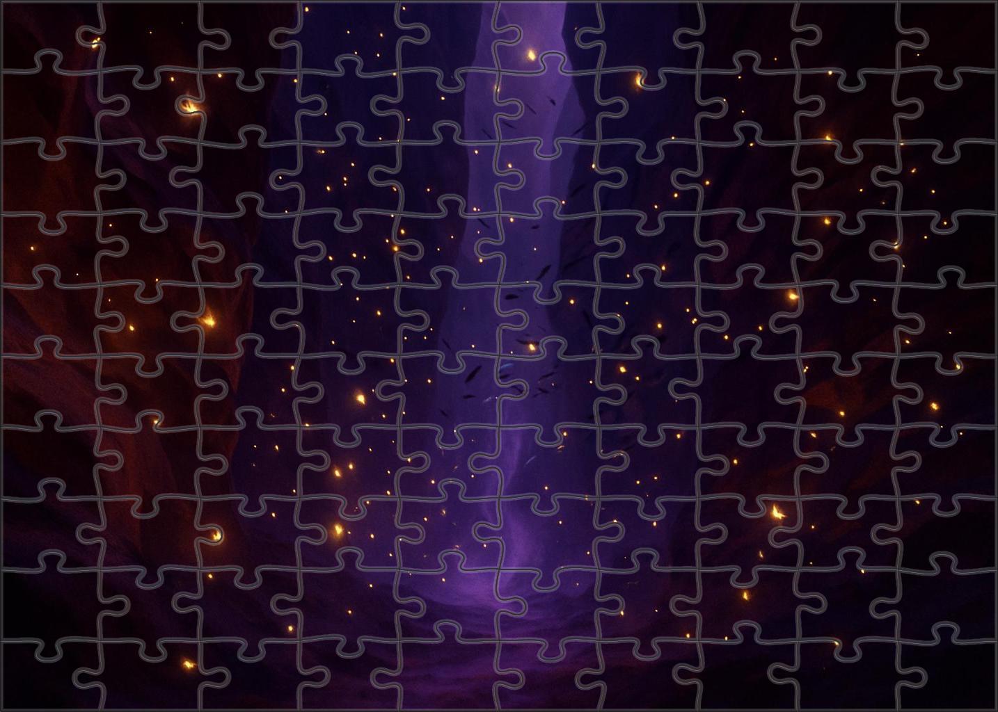 The Velvet Canyon Of Singing Shadows Large Format Puzzle