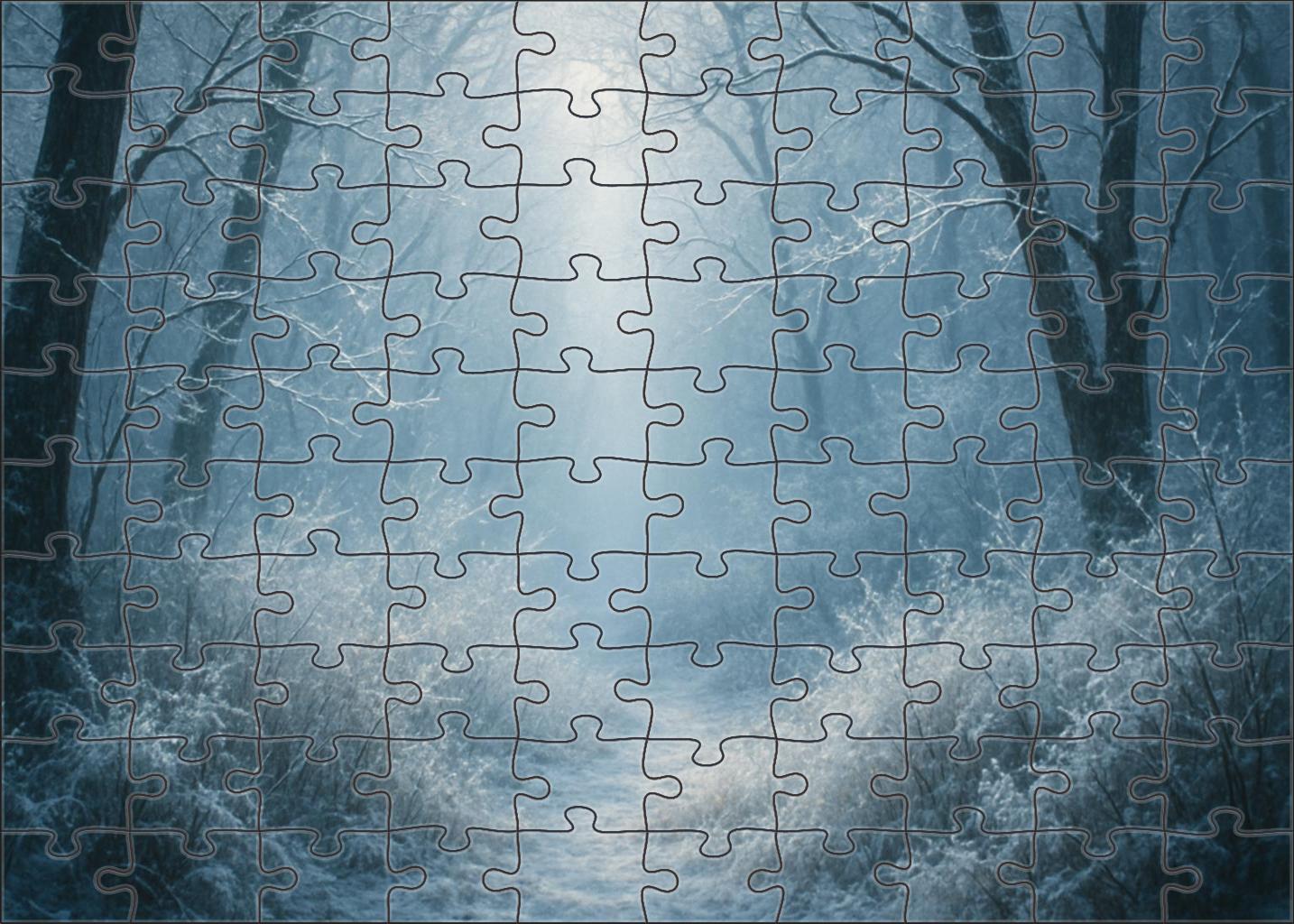 Frost-kissed Hollow Unique Puzzle Design