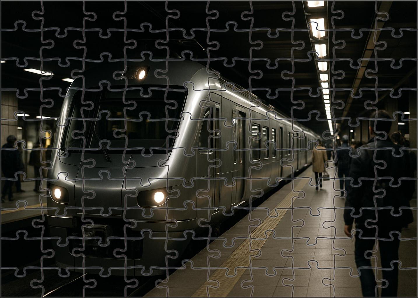 Midnight Steel Commuter Mini Puzzle