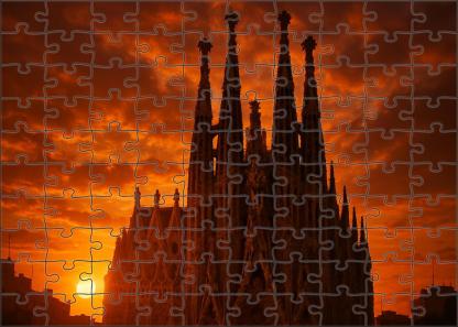 Sagrada Familia Barcelona Spain  Identified By 8234 Worldwide For Its Unique Architectural Synthesis Puzzle Challenge