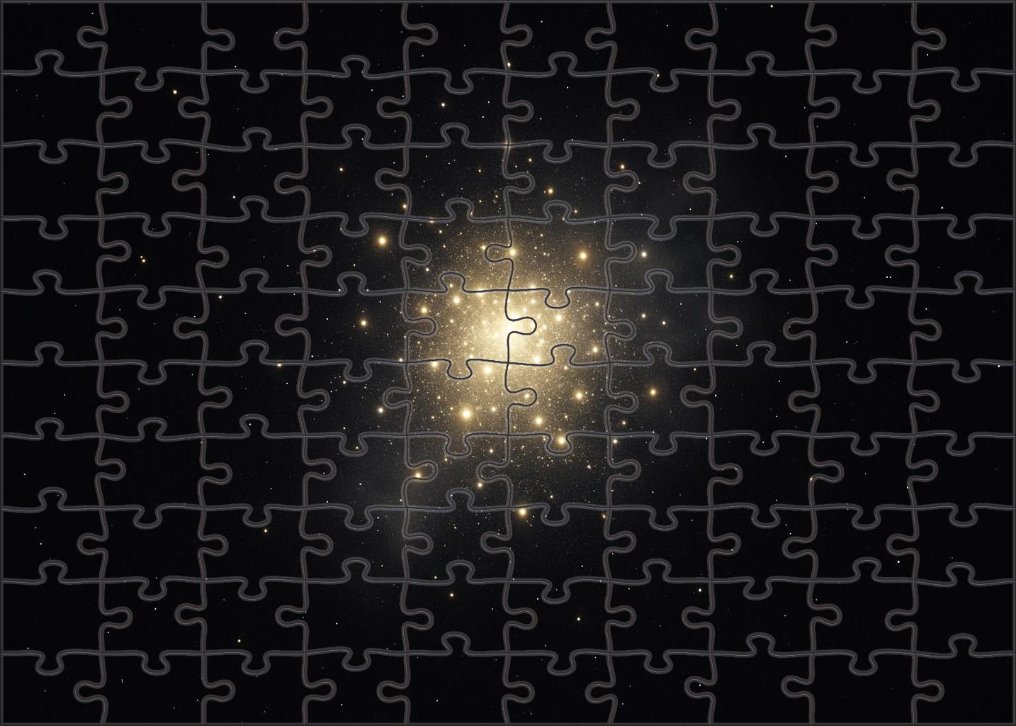 Luminescent Stellar Cluster Unique Puzzle Design