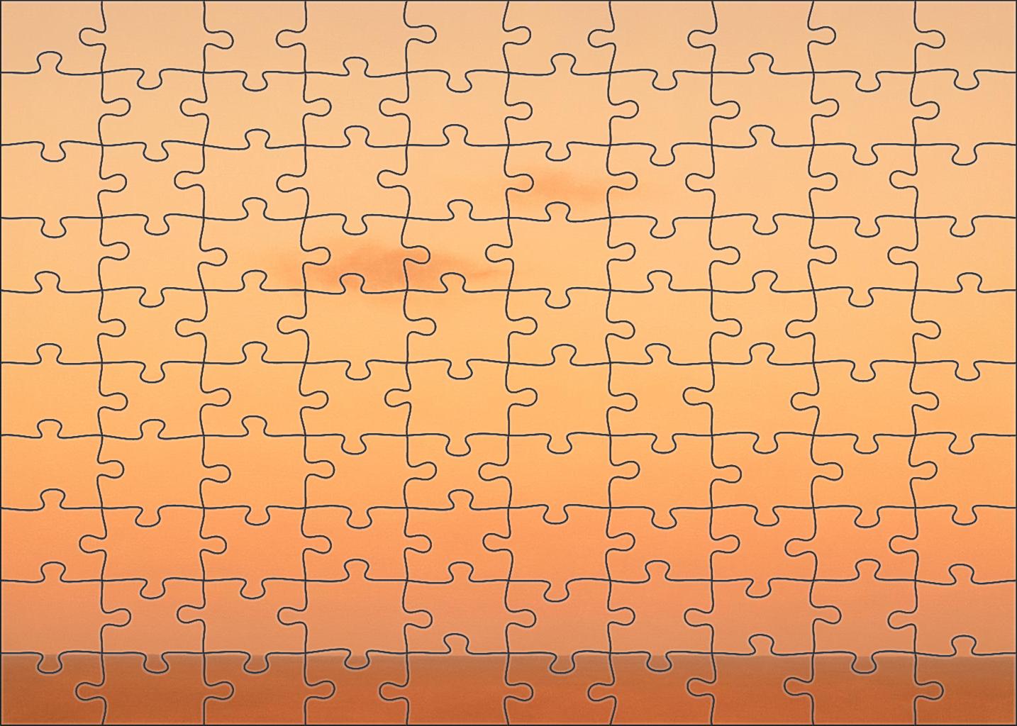 Velvet Apricot Horizon 50 Piece Puzzle