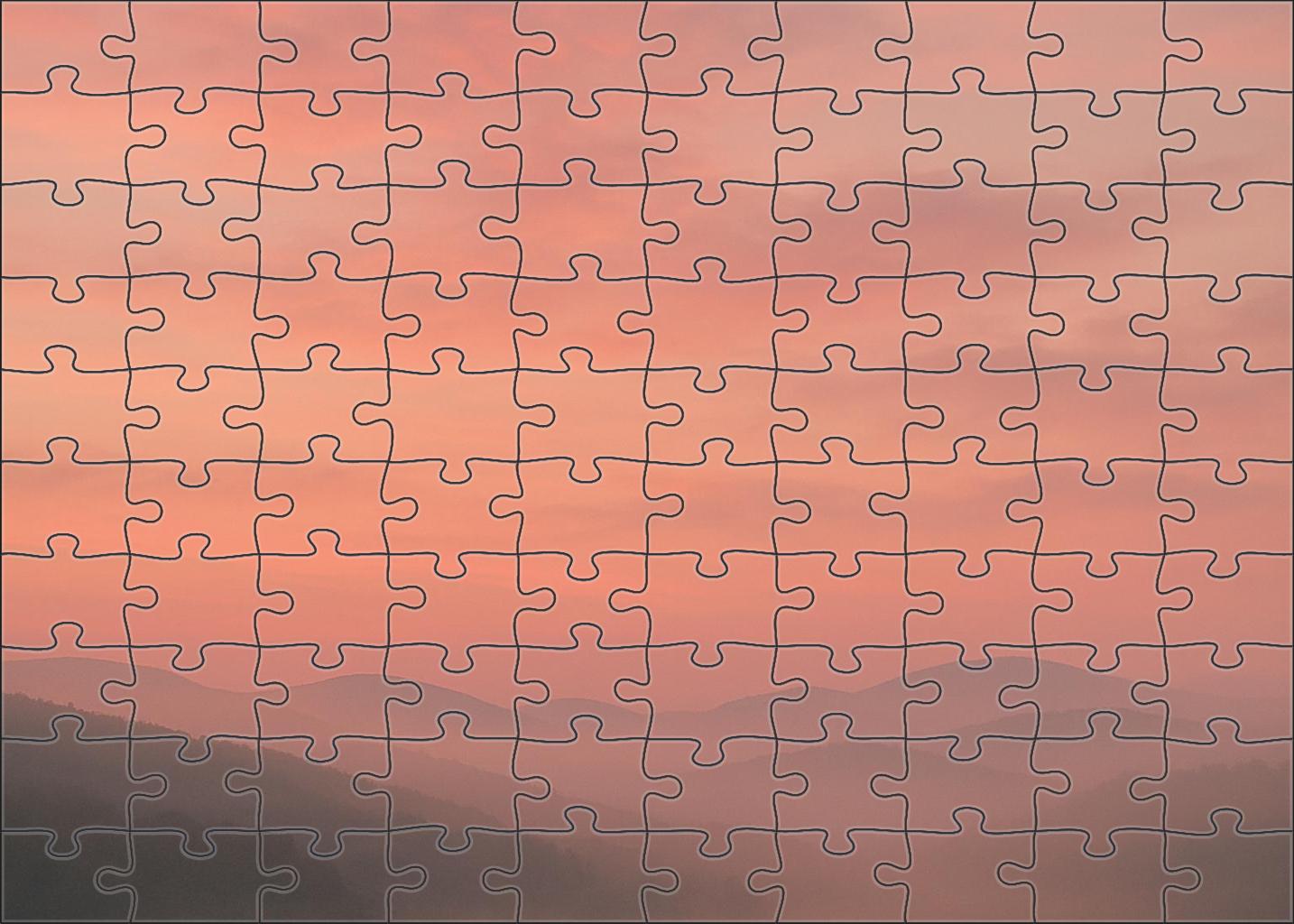 Pale Coral Mist Challenging Puzzles