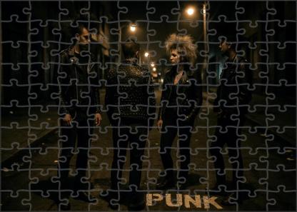Post-punk Street Fashion Culture Unique Puzzle Design