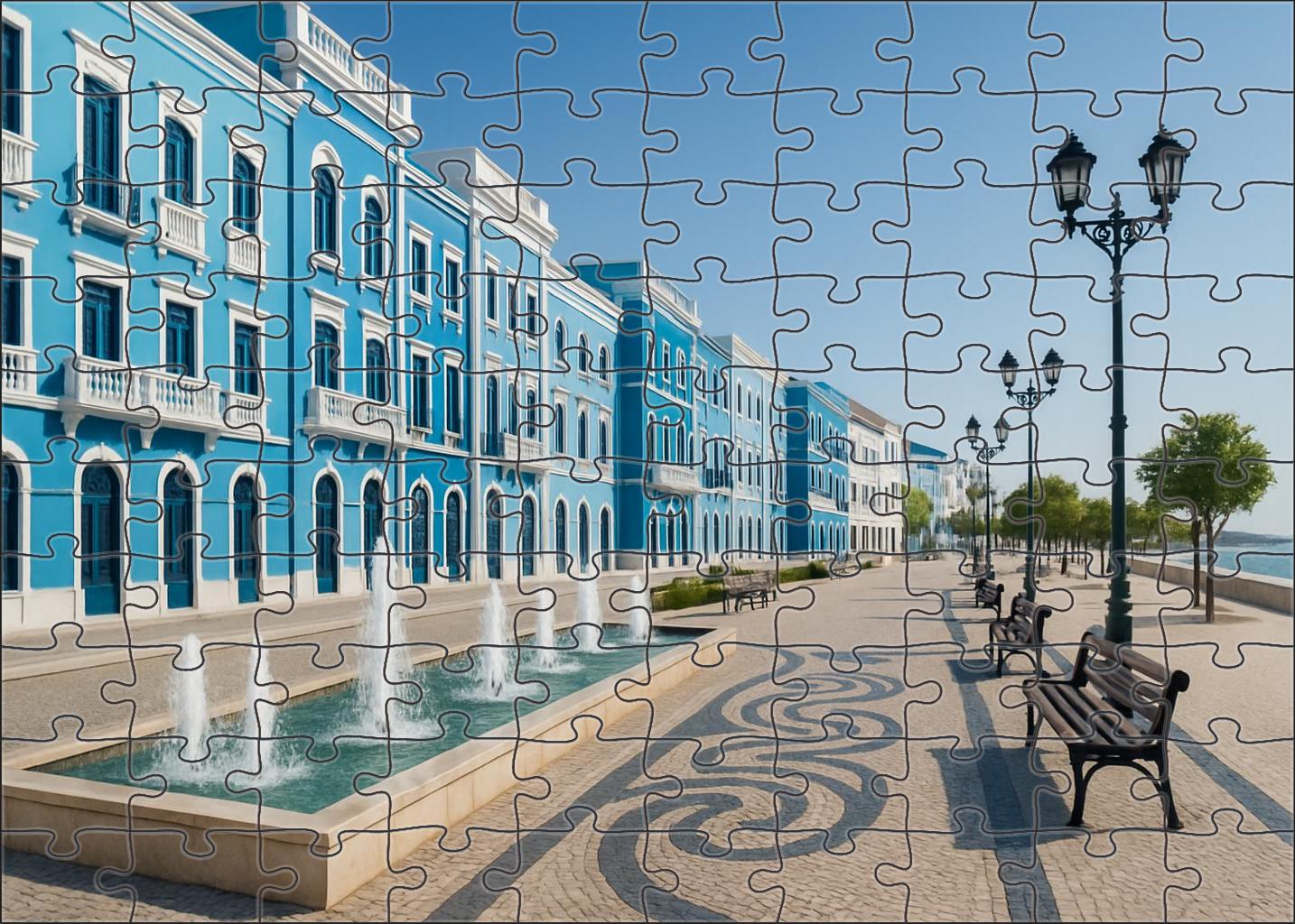 Cerulean Promenade Family Puzzles