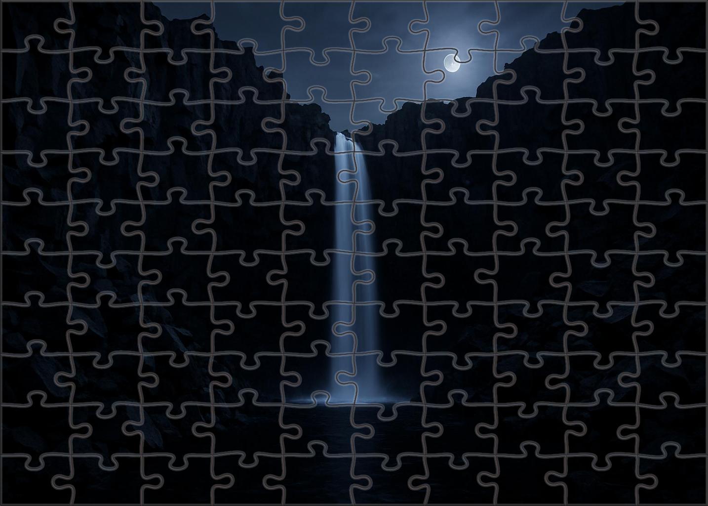 Midnight Shard Fall Puzzle For Adults