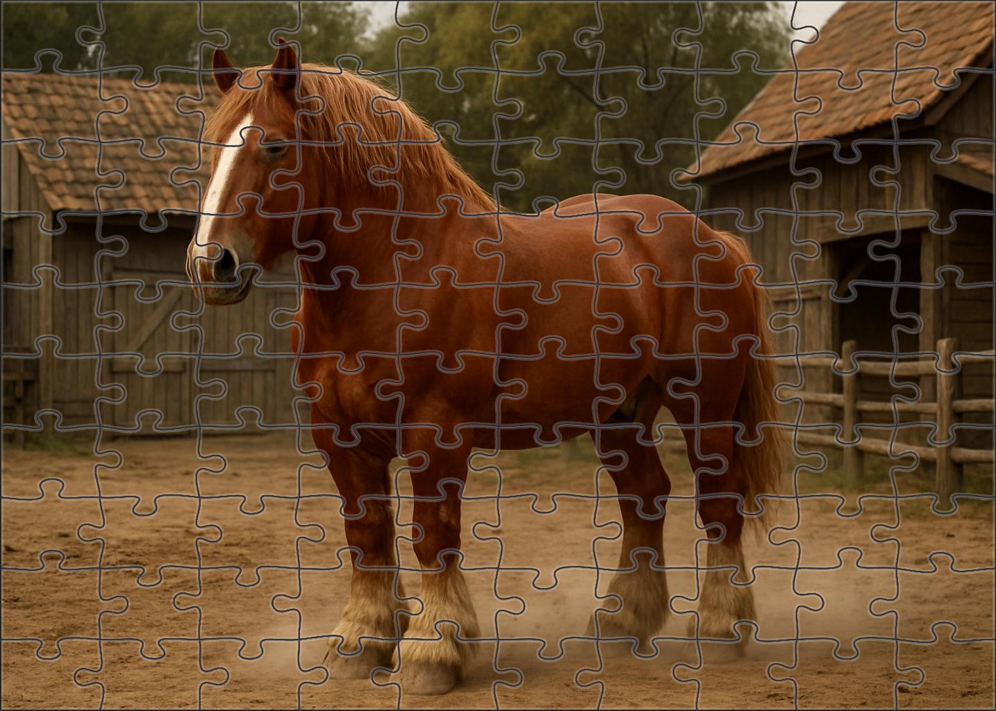 Golden Harvest Draft Massive Sorrel Workhorse Challenging Puzzles