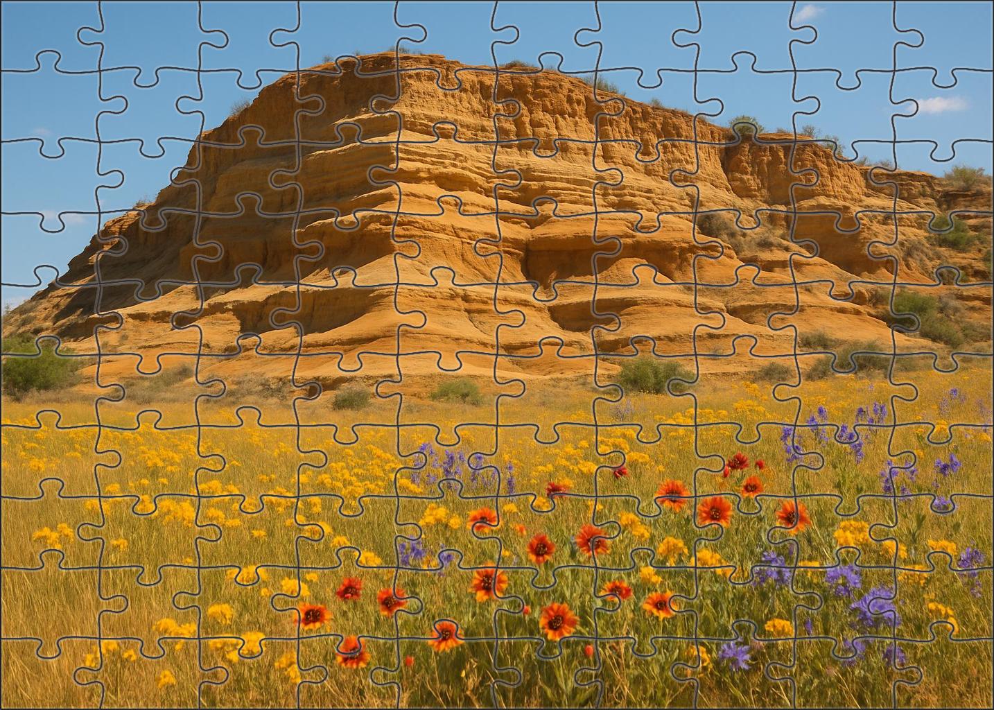 Golden Meadow Bluff 200 Piece Puzzle