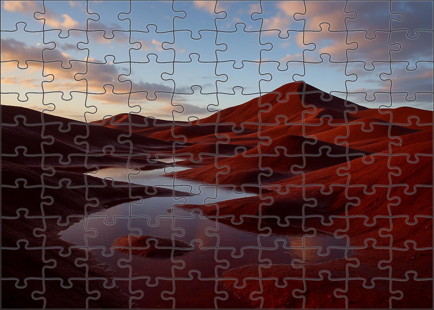 Crimson Sands After Rain 200 Piece Puzzle
