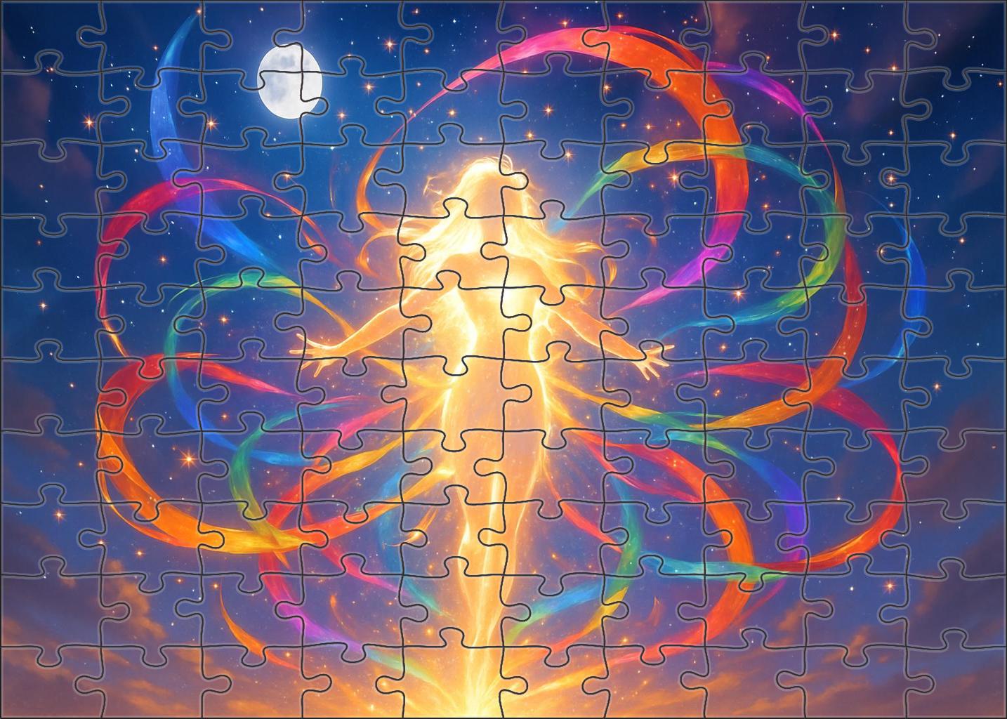 Magical Girl Transformation Sparkling Powers And Hopeful Courage Unique Puzzle Design