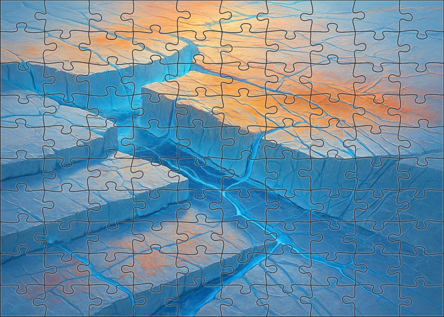 Polar Ice Shelf Dynamics 500 Piece Puzzle