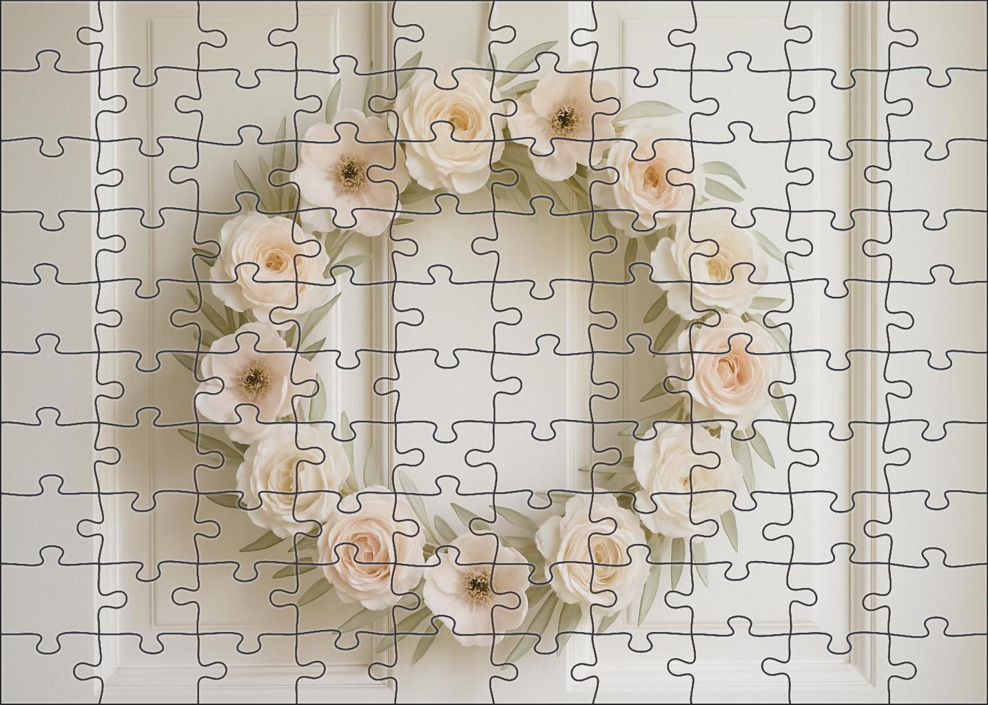 Silk Petal Wreath 50 Piece Puzzle