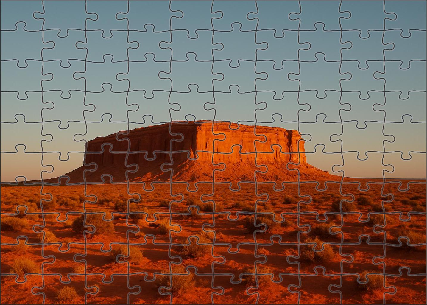 Sunset Amber Plateau Puzzle Collection