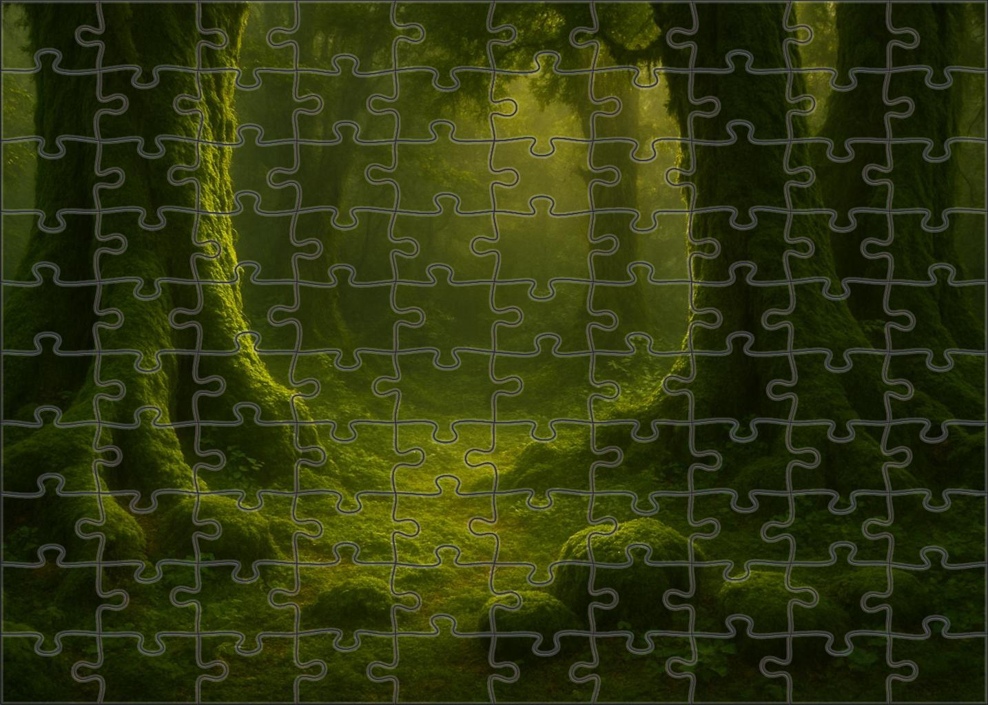 Velvet Mosswood Glade Premium Puzzle Pieces