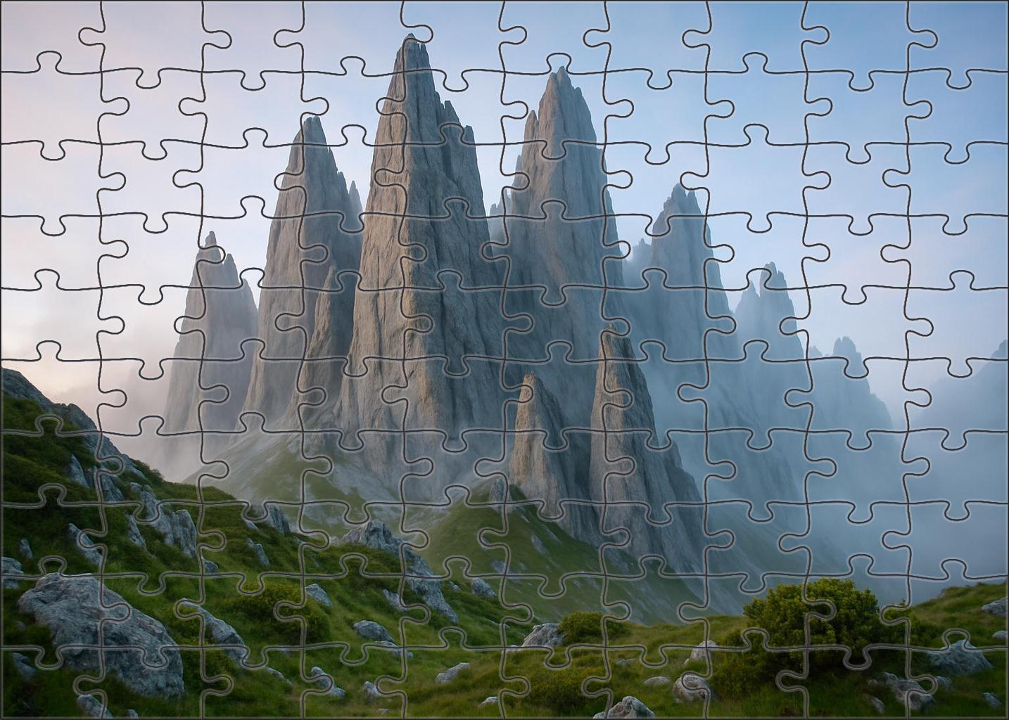 Whispering Granite Spires Puzzle For Adults