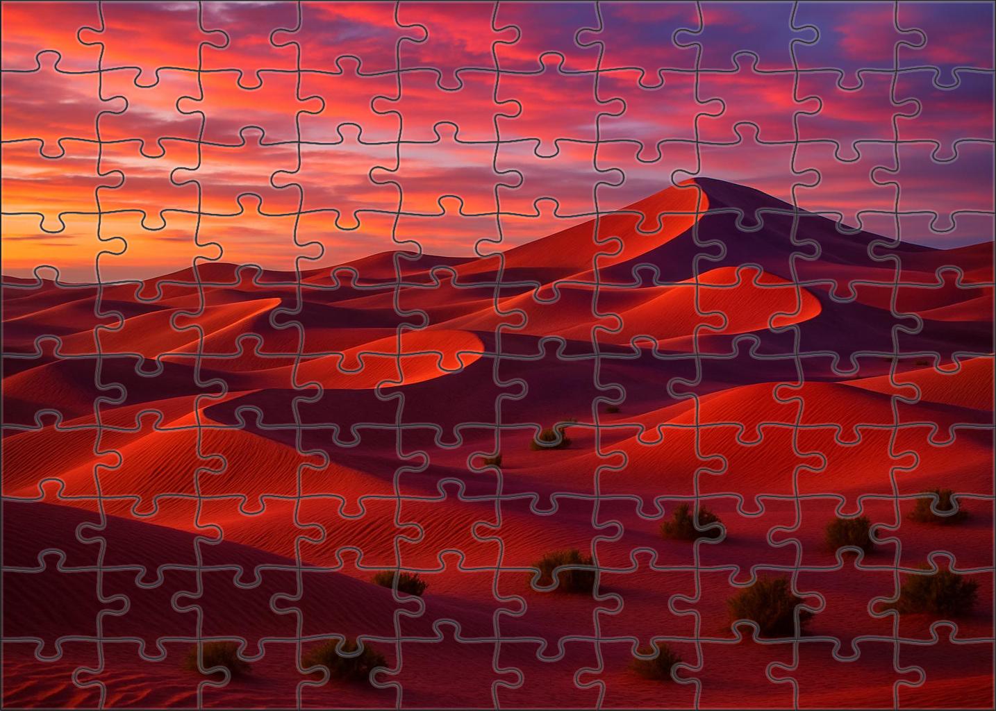 Sunset Sand Dunes 100 Piece Puzzle