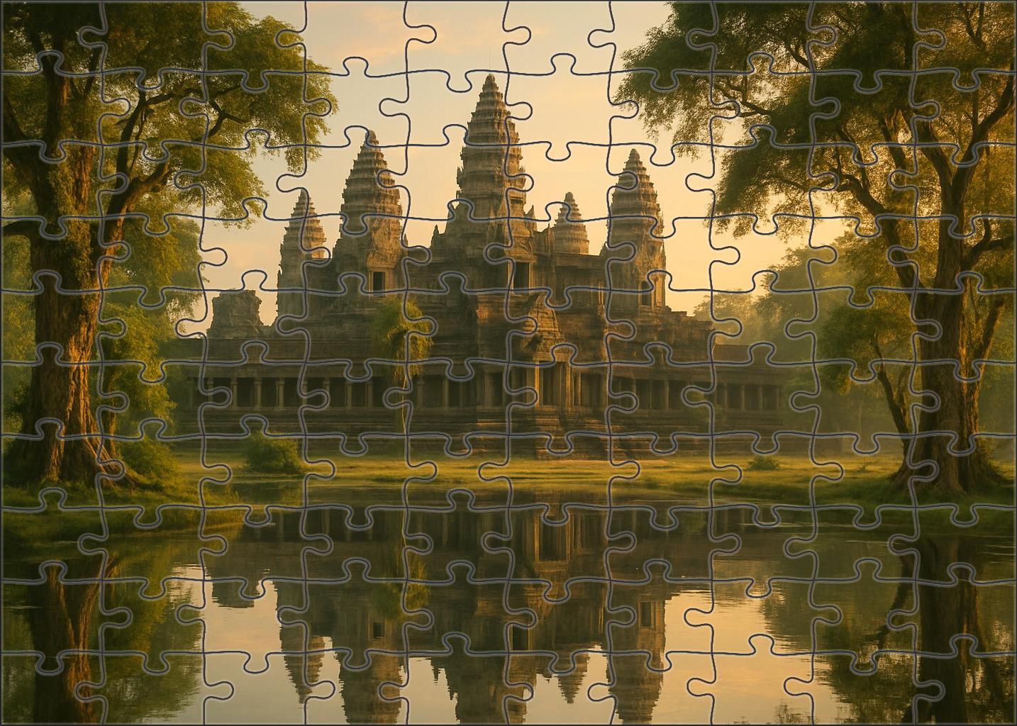 Angkor Wat Located In Siem Reap Cambodia Recognized By 7415 Worldwide As A Pinnacle Of Ancient Khmer Architecture Easy Puzzles