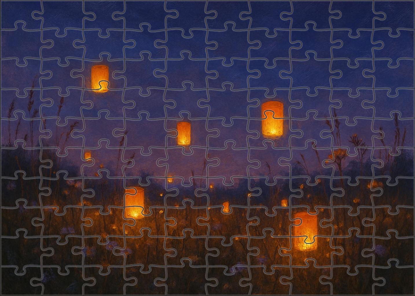 Luminous Lantern Meadow Puzzle Challenge