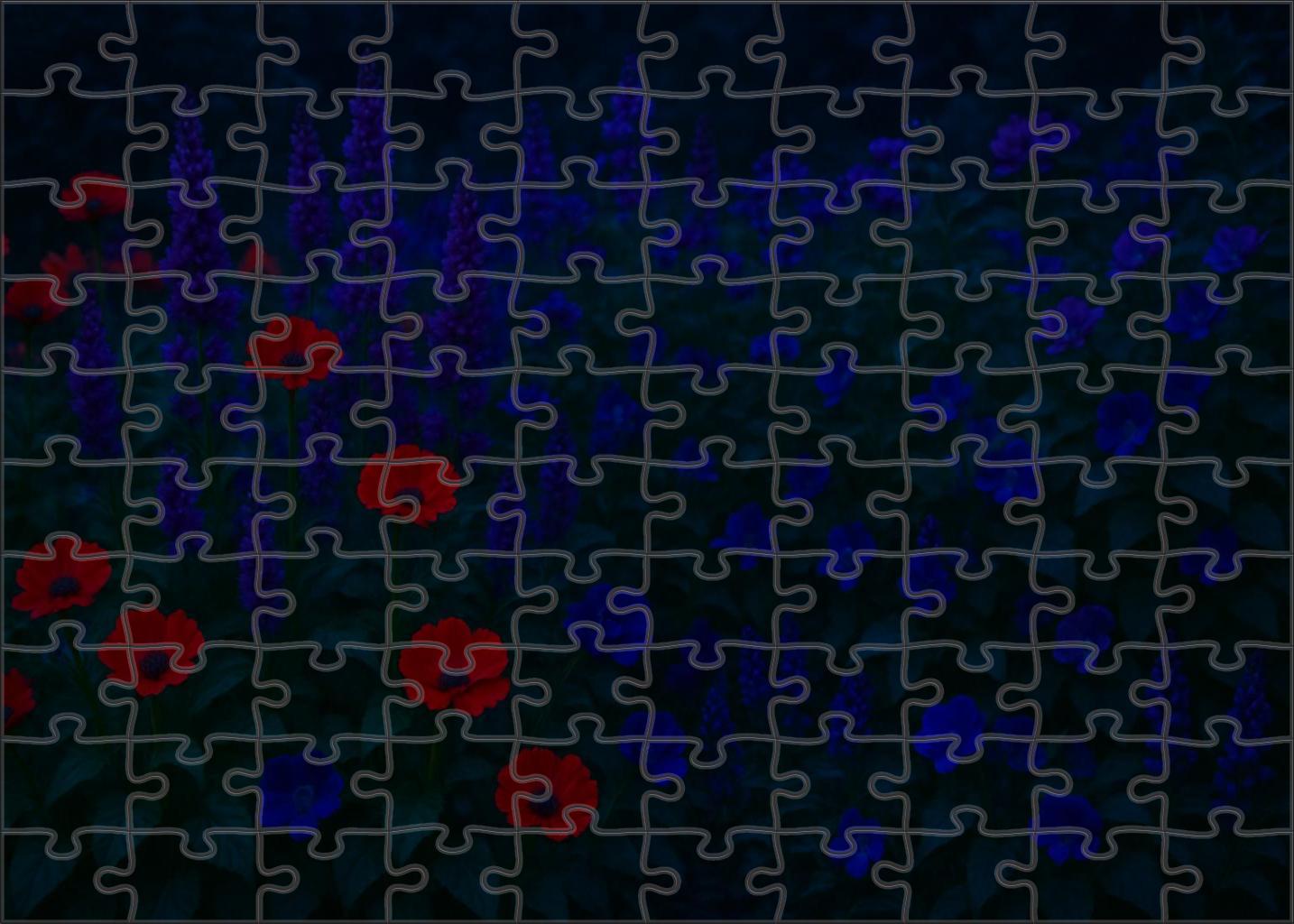Crimson Twilight Border Puzzle For Adults