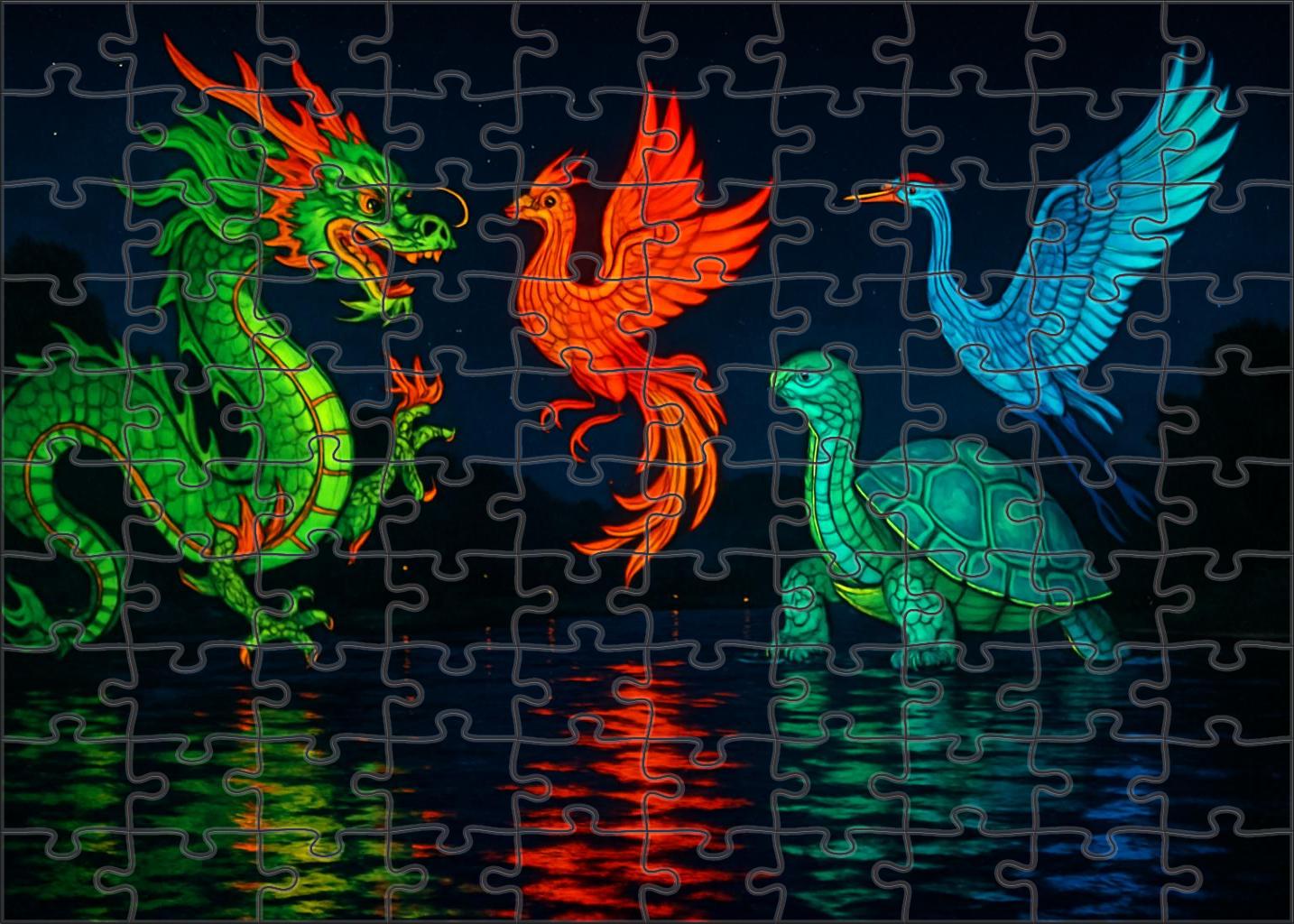 The Lantern Festival Of Floating Whimsy 200 Piece Puzzle