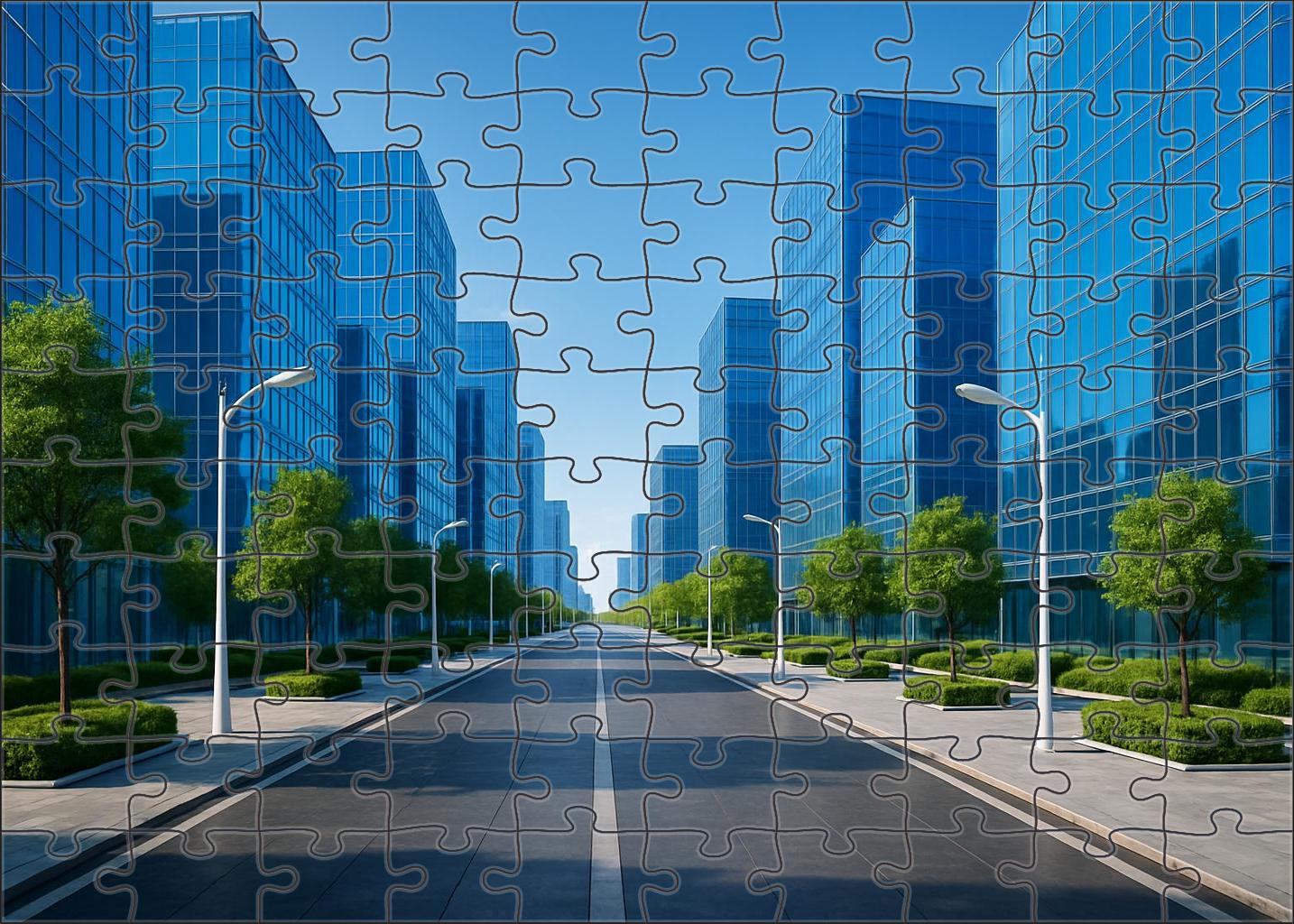 Cerulean Boulevard 1000 Piece Puzzle