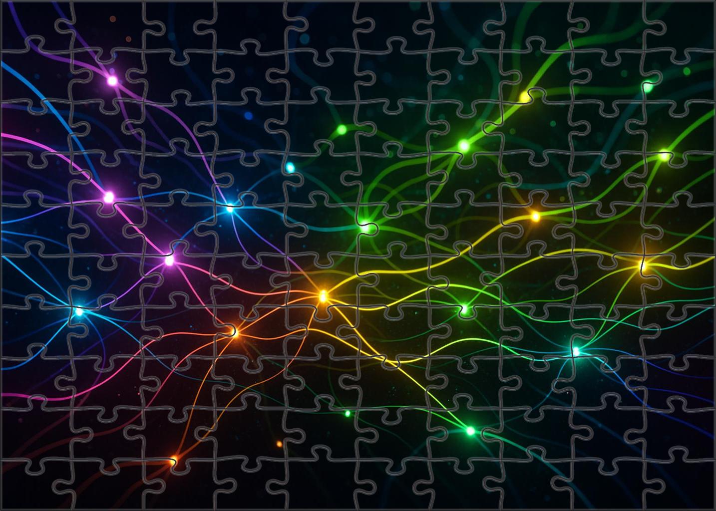 Chromatic Pulse Of Universal Connectivity 500 Piece Puzzle