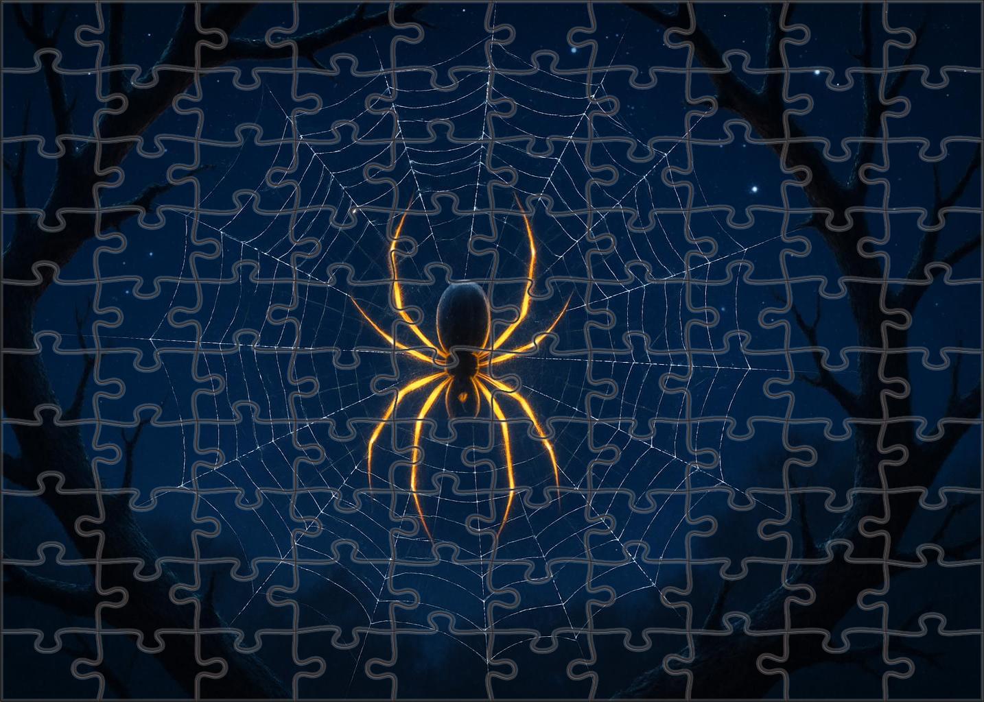 Amber Fangweaver Nocturnal Arachnid With Web-spinning Adaptations Large Format Puzzle