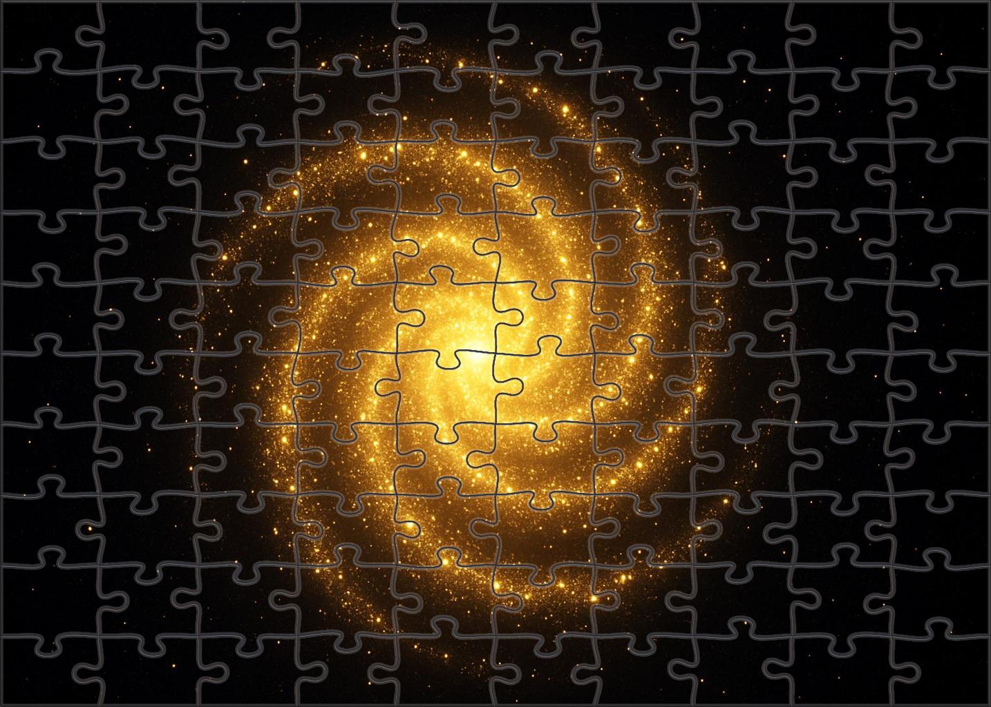 Golden Spiral Star Cluster Puzzle Collection