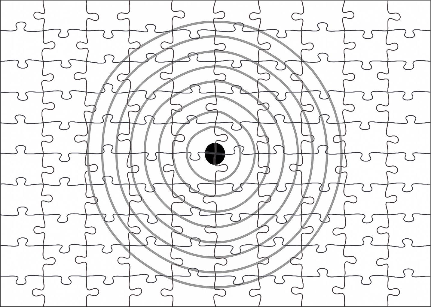 Minimalist Isochrone Connectivity Diagram Premium Puzzle Pieces