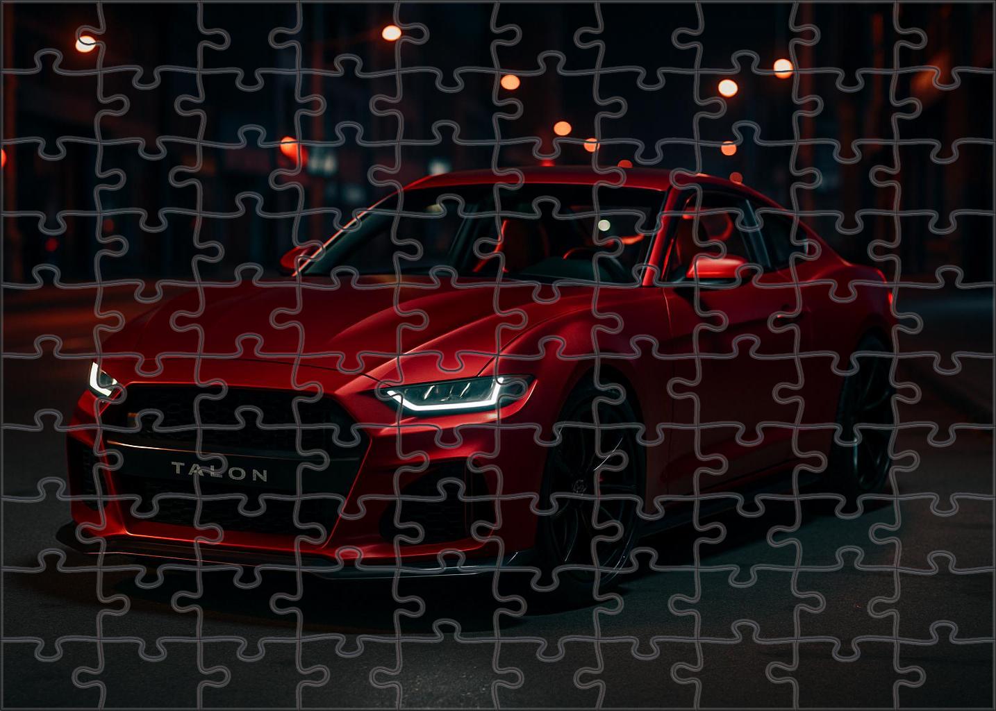 Crimson Talon Gt V8-powered Midnight Street Predator Puzzle For Kids