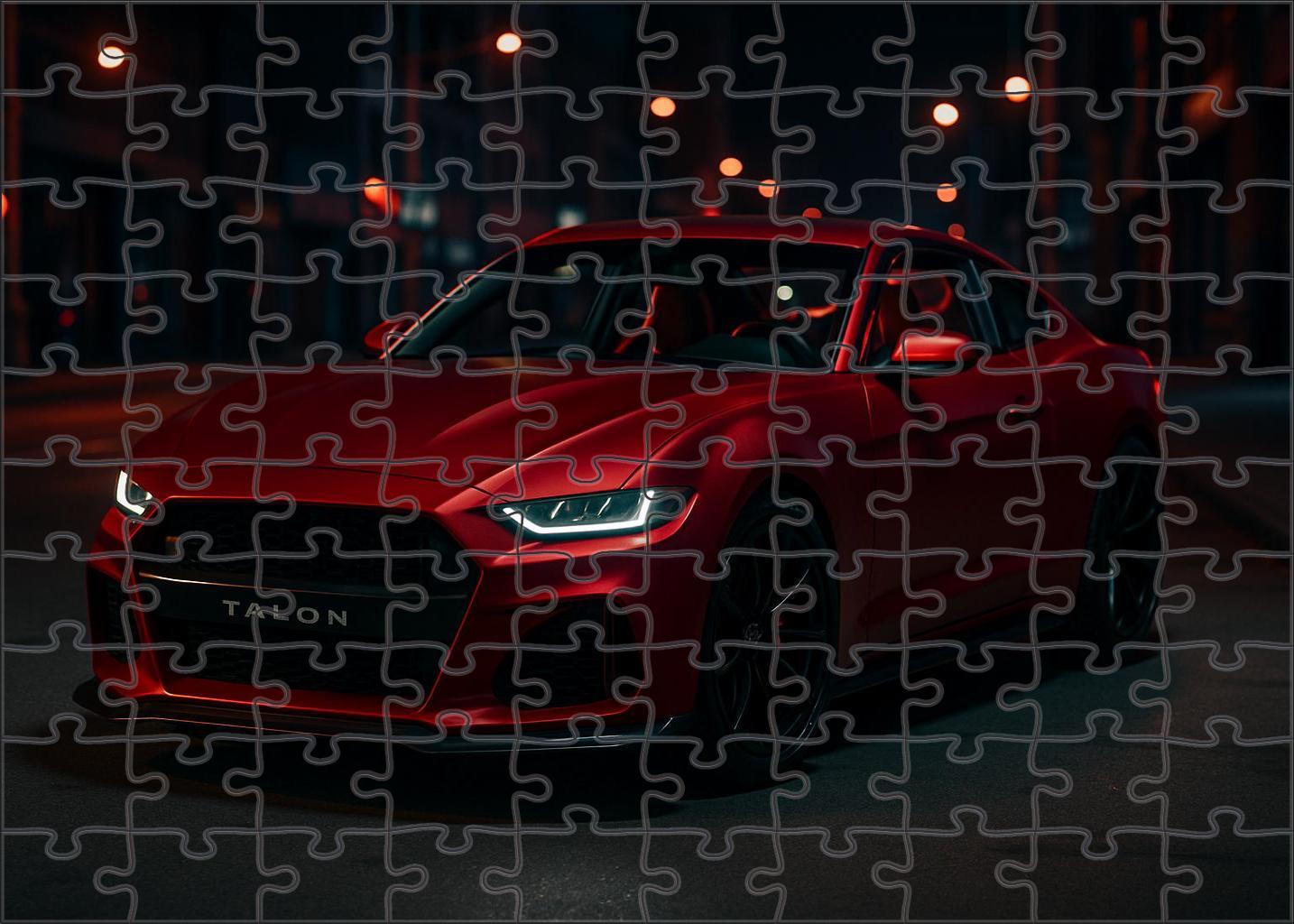 Crimson Talon Gt V8-powered Midnight Street Predator Puzzle For Kids