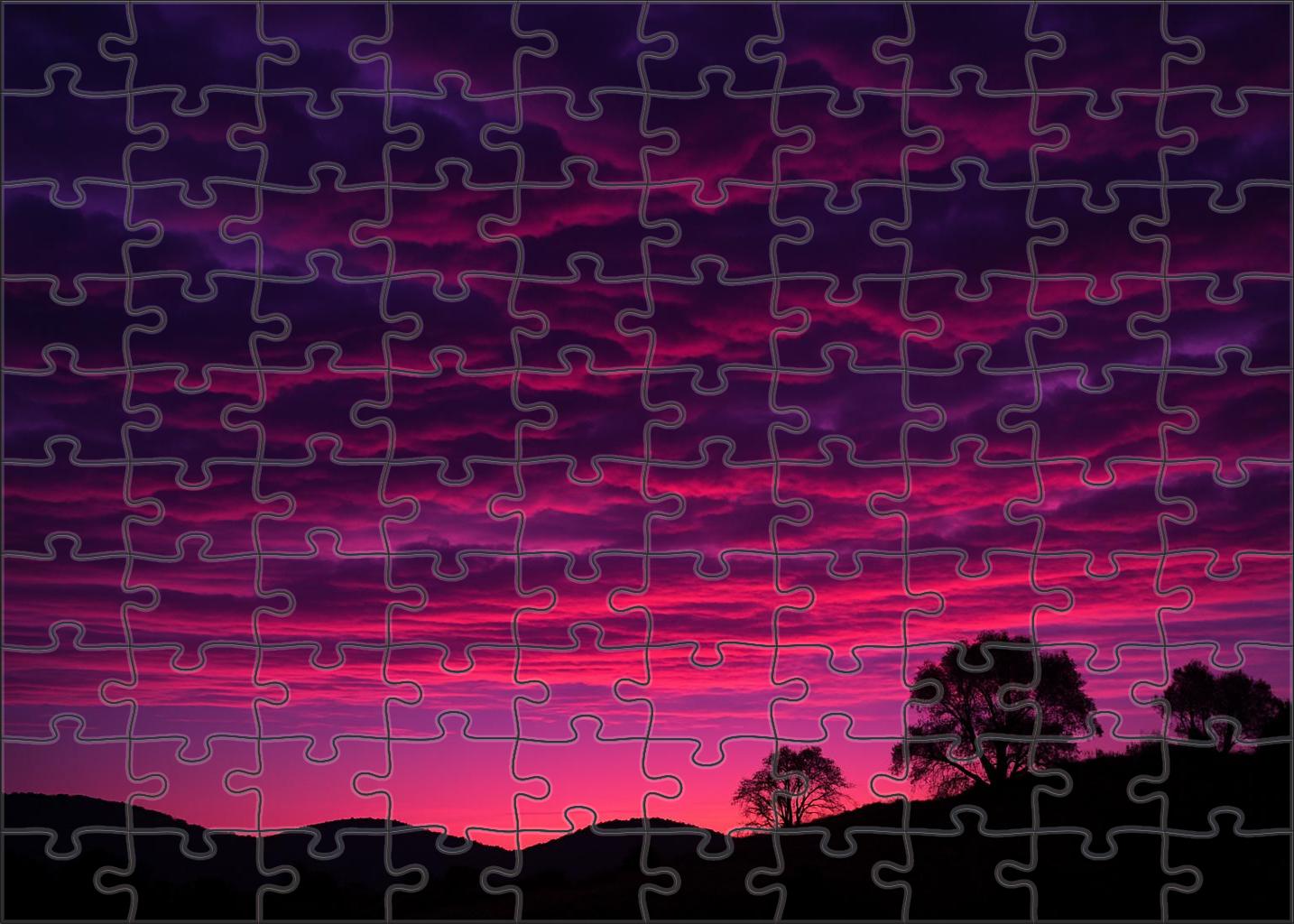 Violet Cloud Curtain 100 Piece Puzzle