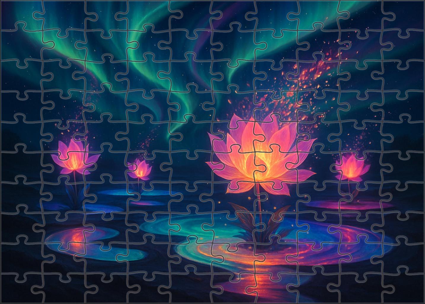 Veil Of The Aurora Blossom Puzzle For Kids