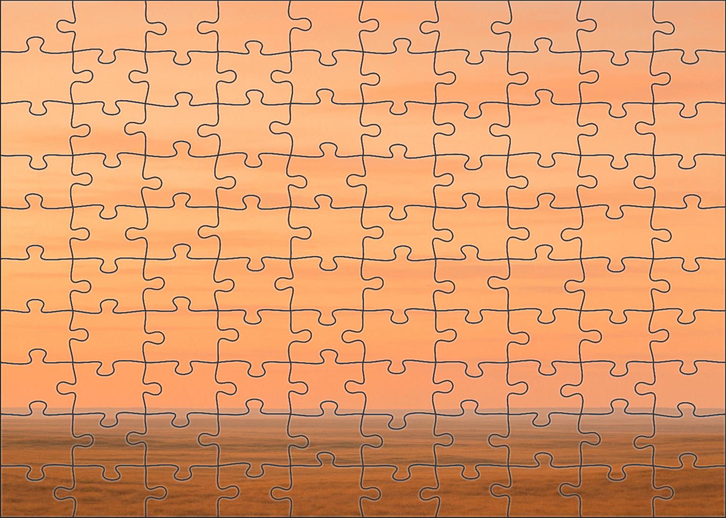 Peachy Cloud Veil 500 Piece Puzzle