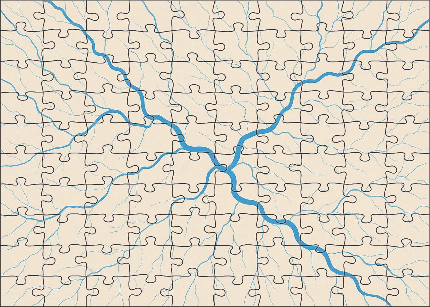 Rivers And Drainage Networks Diagram Puzzle Collection