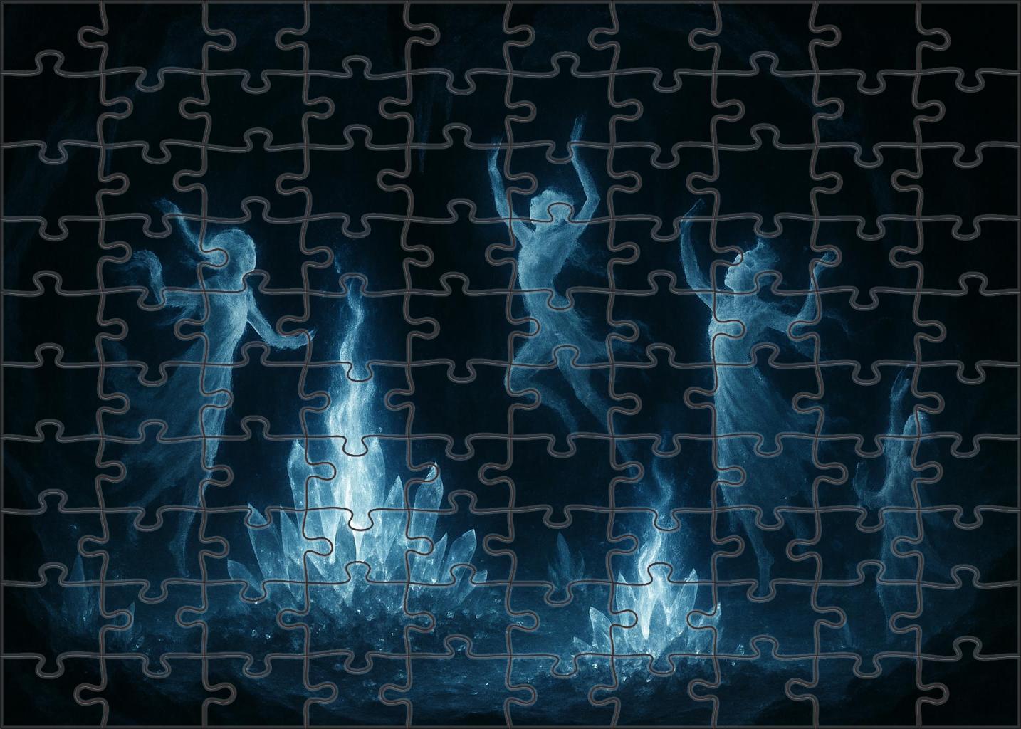 The Cavern Of Frozen Flames 300 Piece Puzzle