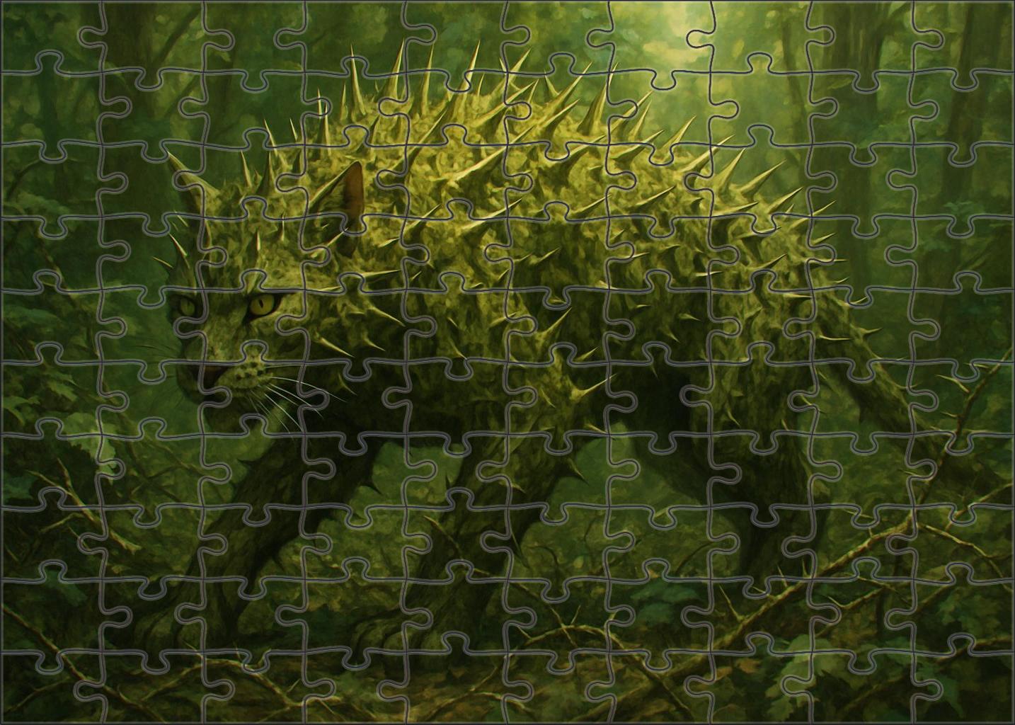 Thornback Chimera Forest Enigma With Bramble-coated Hide Challenging Puzzles