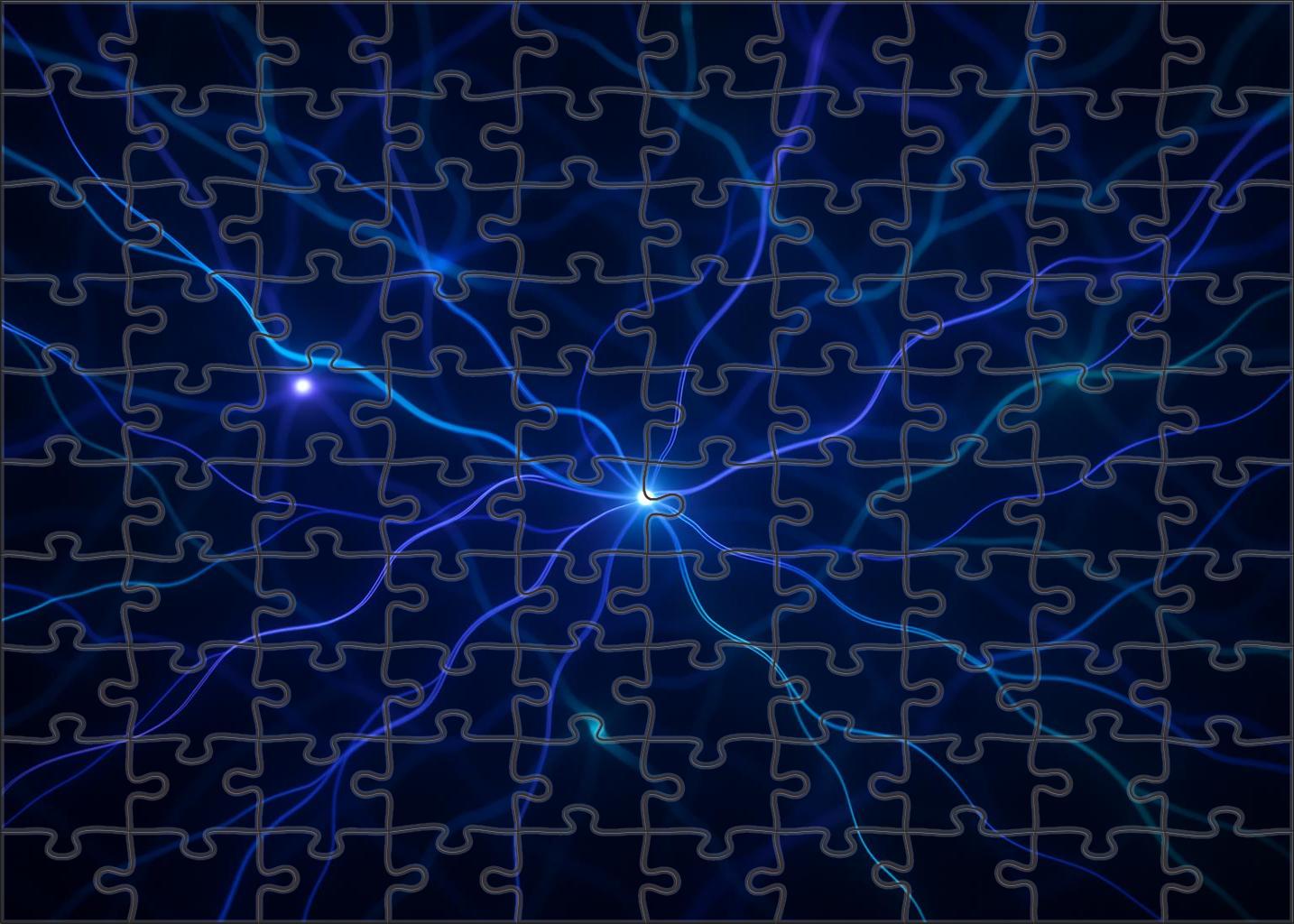 Luminescent Veins Of The Mind Large Format Puzzle
