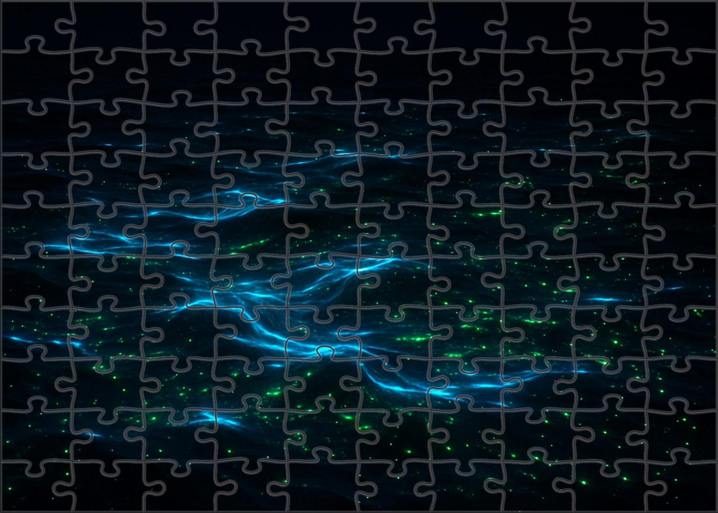 Midnight Bioluminescent Drift Luminous Organisms In Ocean Darkness 200 Piece Puzzle