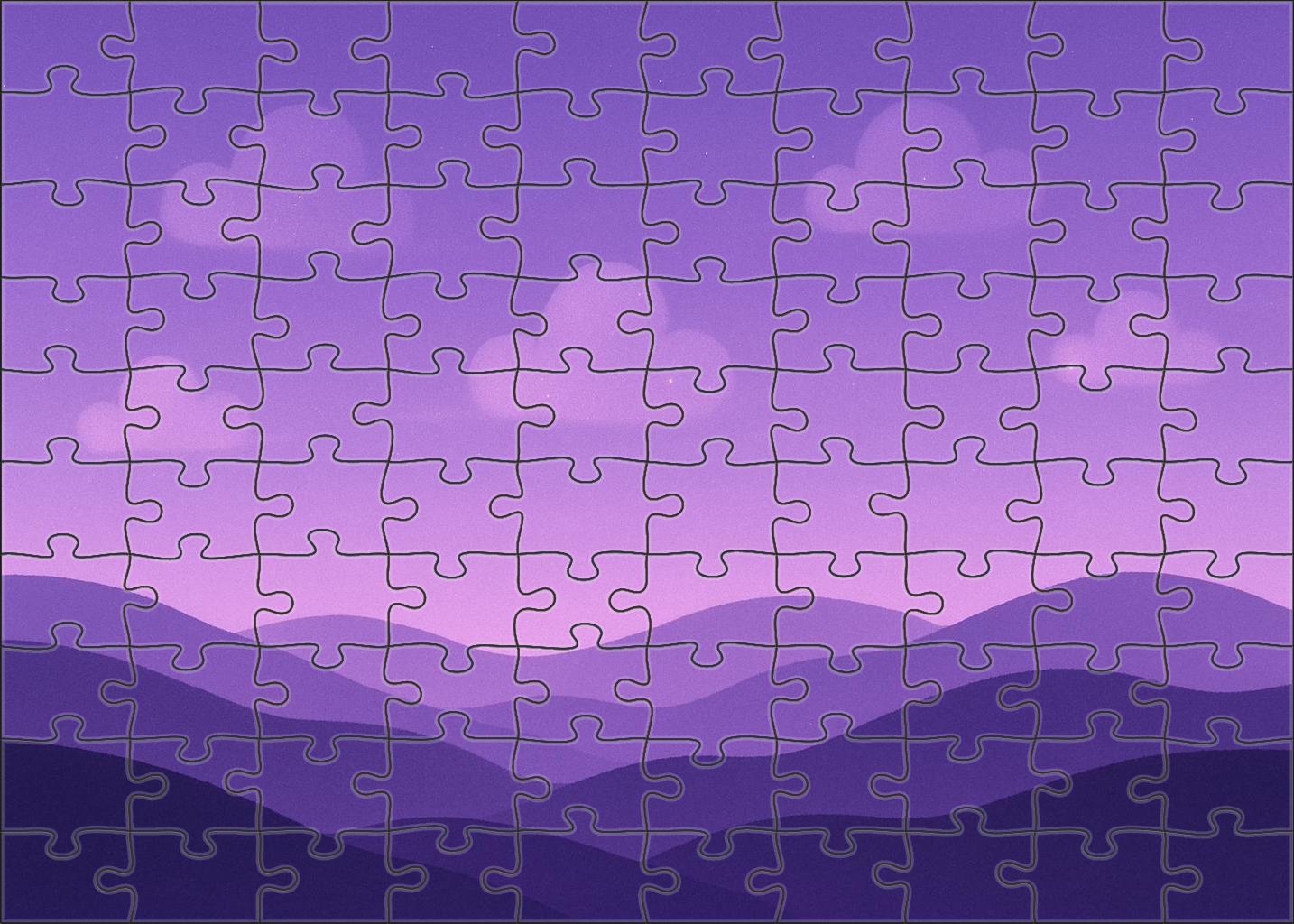 Velvet Lilac Twilight Puzzle For Kids
