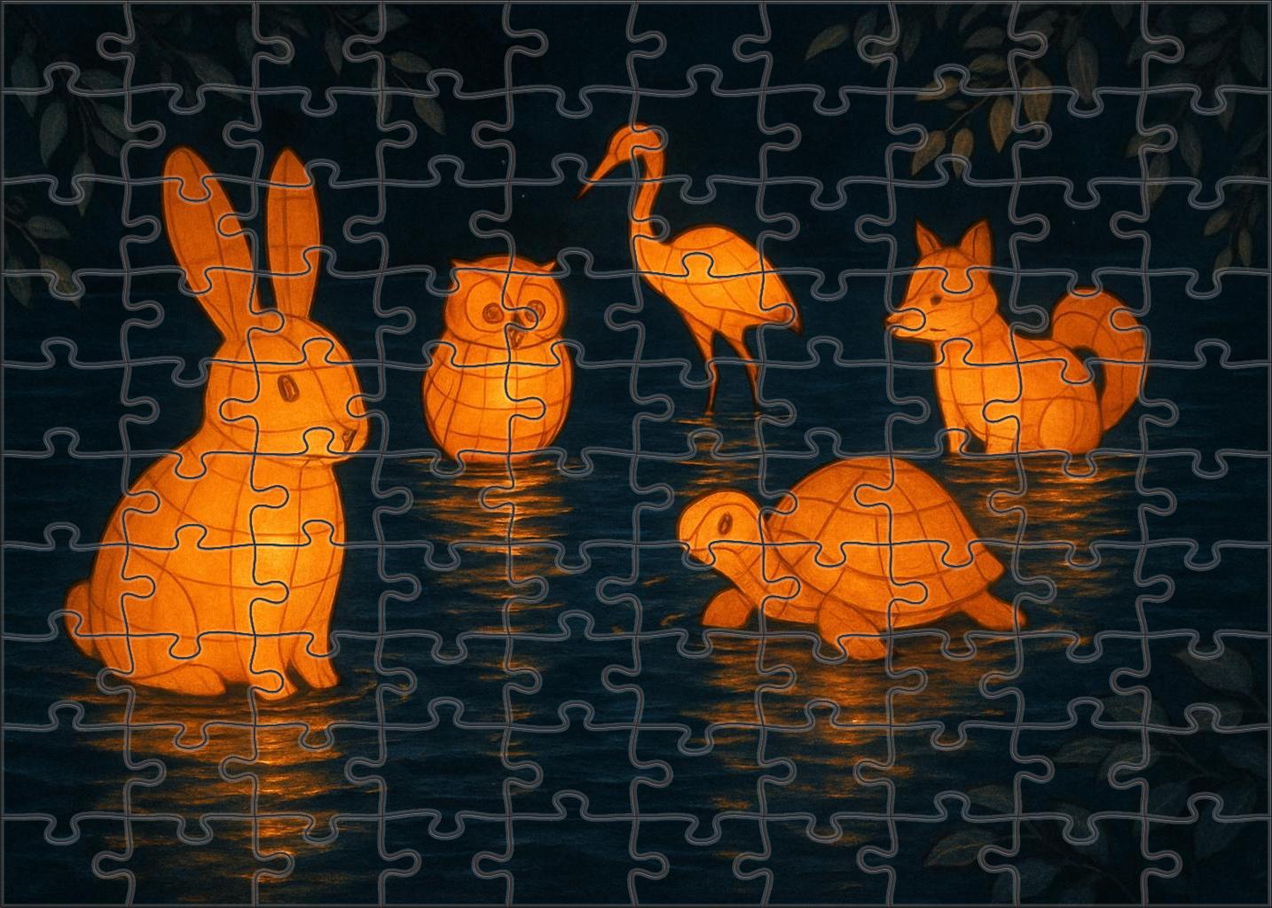 Midnight Lantern Parade 50 Piece Puzzle