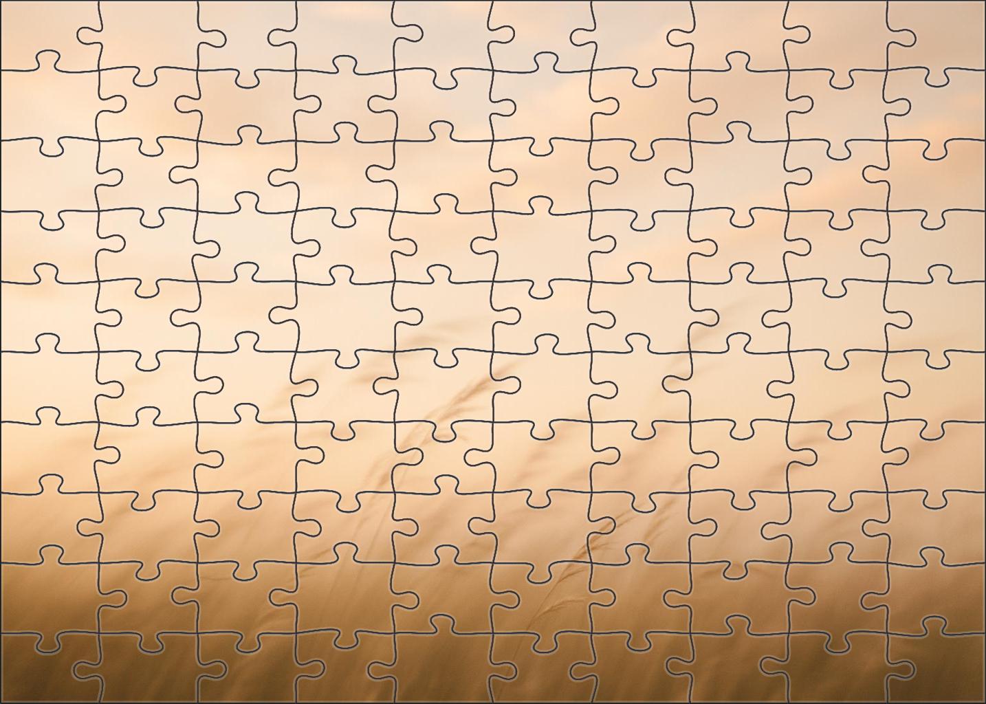 Peach Whisper Horizon Puzzle For Kids